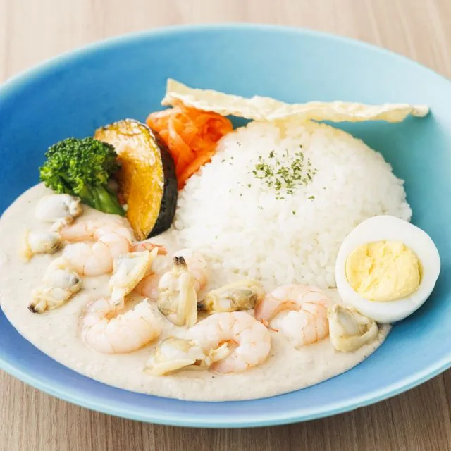 海老とあさりのホワイトカレー
