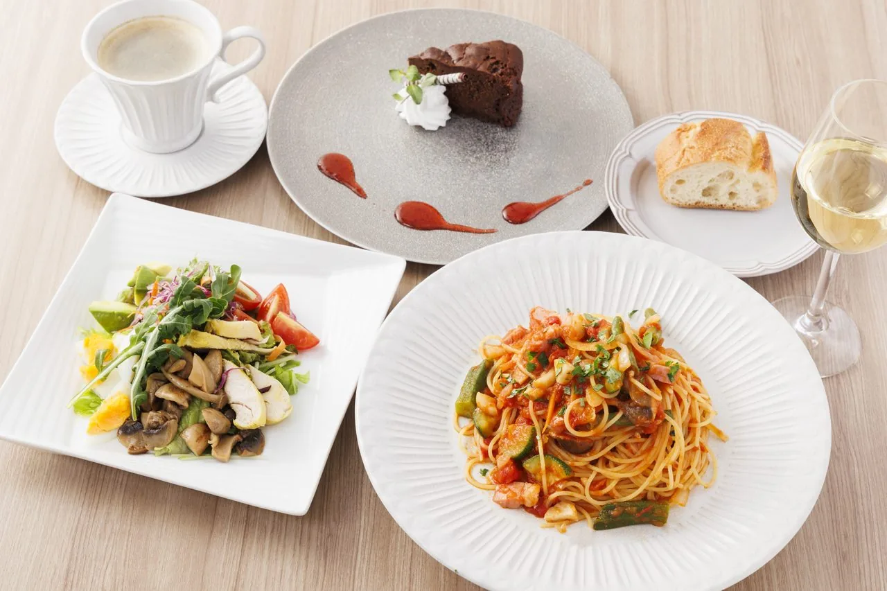 平日限定パスタコースのお料理