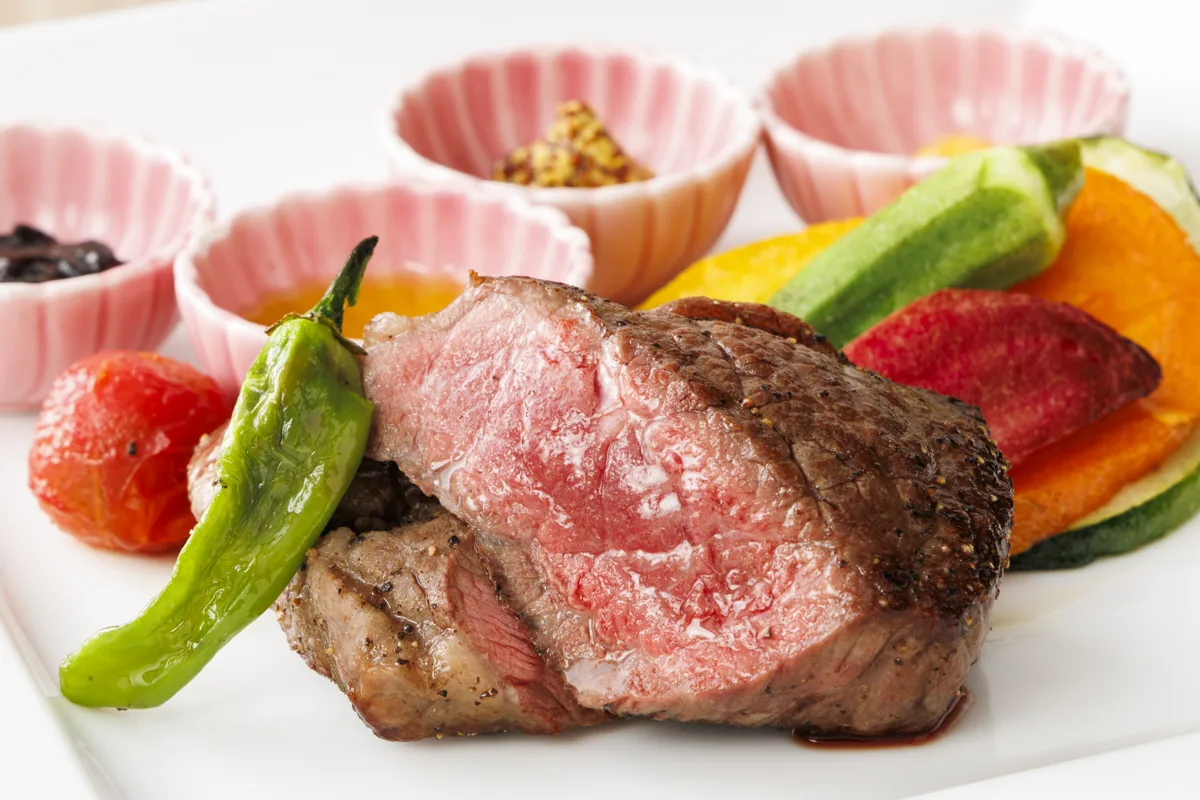 せんば牛のステーキ